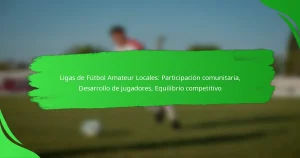 Ligas de Fútbol Amateur Locales: Participación comunitaria, Desarrollo de jugadores, Equilibrio competitivo